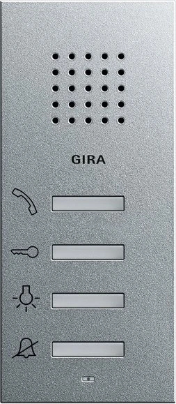 Gira System 55 Wohnungsstation AP, Innenstation, Aufputz, Alu