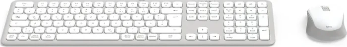 Hama WKM-550 Multi-Device-Tastatur-Maus-Set, weiß, USB/Bluetooth, DE