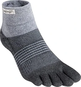 Injinji Trail Midweight Mini-Crew Laufsocken granite (Damen)