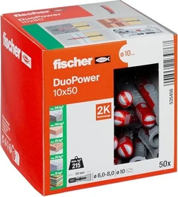 fischer DuoPower 10x50 Universaldübel, 10x50mm,   50 Stück
