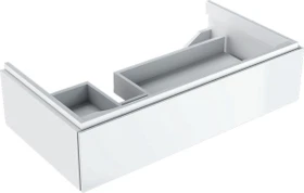 Geberit Xeno² Unterschrank für Waschtisch 88x22x46.2cm, 1 Schublade, Ablagefläche rechts, weiß