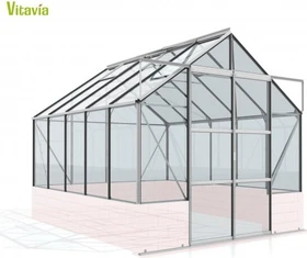 Vitavia Cassandra 8300 ESG 3mm Gewächshaus alu