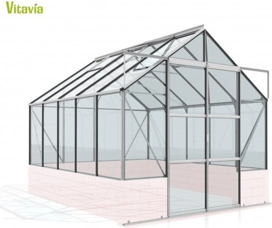 Vitavia Cassandra 8300 ESG 3mm Gewächshaus alu