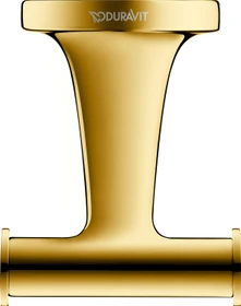 Duravit Starck T Handtuchhaken doppelt gold poliert