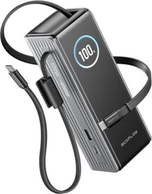 EcoFlow Rapid Pro Powerbank (25000mAh, 170W, Integriertes 100W Kabel) silber