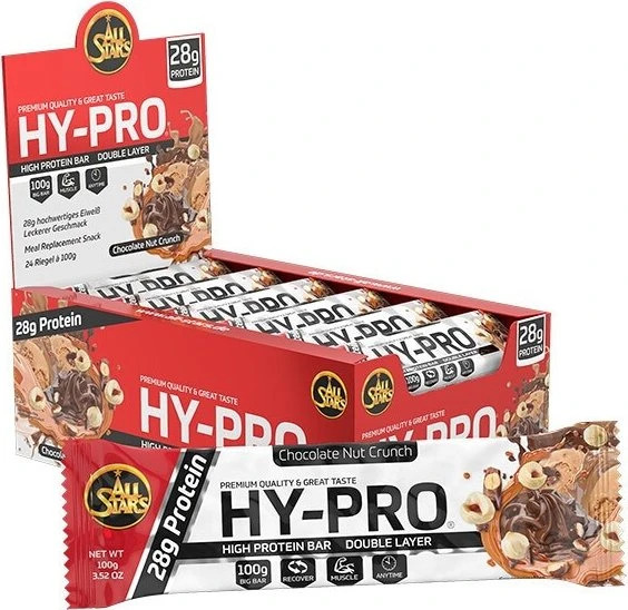 All Stars HY-Pro Bar Schokolade Nuss Crunch 2.4kg (24x 100g)