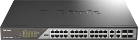 D-Link DSS-200 Surveillance Rackmount Gigabit Smart Switch, 24x RJ-45, 4x RJ-45/SFP, 518W PoE++ (DSS-200G-28MPP)