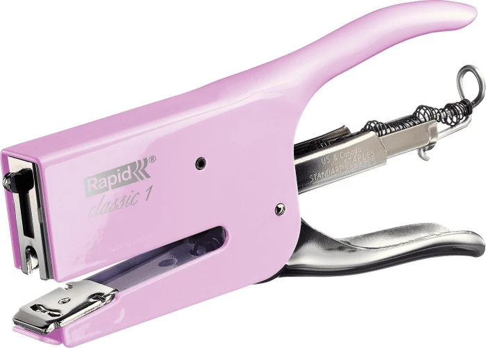 Rapid Retro Classic K1 Heftzange für Typ 26, rosa