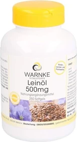 Warnke Leinöl 500mg Softkapseln, 250 Stück