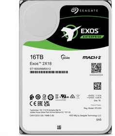 Seagate Exos X 2X18 16TB, SED, 24/7, 512e/4Kn / 3.5" / SAS 12Gb/s