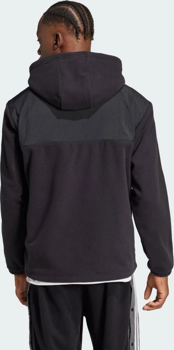 adidas Adicolor 3-Streifen Teddy Fleece Hoodie schwarz (Herren)