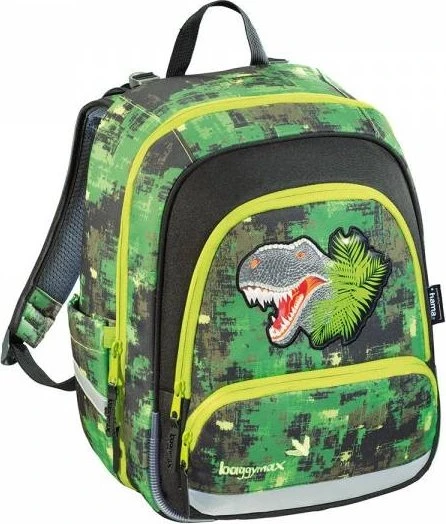 Baggymax Speedy Green Dino Schulrucksack