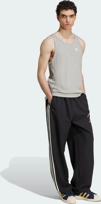 adidas Trefoil Essentials Shirt ärmellos medium grey heather/white (Herren)