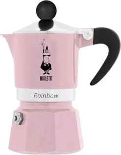 Bialetti Primavera Rainbow 1 Tasse Espressokanne rosa