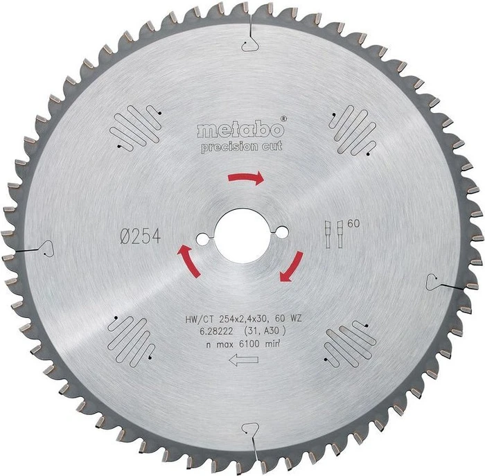 Metabo Precision Cut Wood Kreissägeblatt 48Z, 190x1.8x20mm, 1 Stück