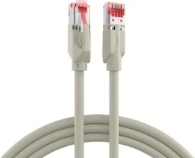 EFB Elektronik TM21 Leoni-Kerpen F6-90 S/F Patchkabel, Cat7/Cat6a, S/FTP, RJ-45/RJ-45, 5m, grau