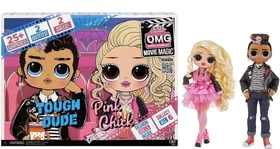 MGA Entertainment L.O.L. Surprise! - Movie Magic Doll Tough Dude & Pink Chick Set