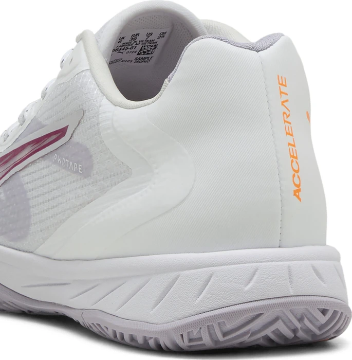 Puma Accelerate Turbo 4 Handballschuhe puma white/berry/lilac crush/heat fire (Damen)