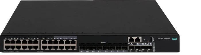 HPE FlexNetwork 5520 HI Rackmount Gigabit Managed Switch, 16x RJ-45, 8x RJ-45/SFP, 4x SFP+, 1x Erweiterungsslot