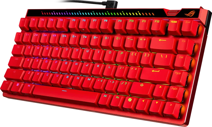 ASUS ROG Falchion Ace 75 HE, Lava Red, ROG HFX V2 Magnetic, USB, US