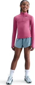 Nike Pro Dri-FIT 1/4-Zip Funktionsshirt langarm sweet beet/white (Junior)