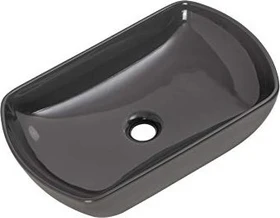 Fackelmann New York Keramik Aufsatz-Waschbecken 50cm schwarz