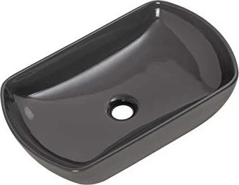 Fackelmann New York Keramik Aufsatz-Waschbecken 50cm schwarz