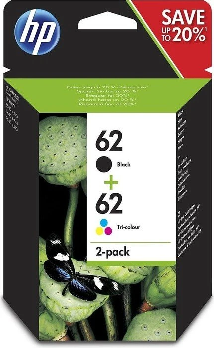 HP Druckkopf mit Tinte 62 schwarz/dreifarbig
