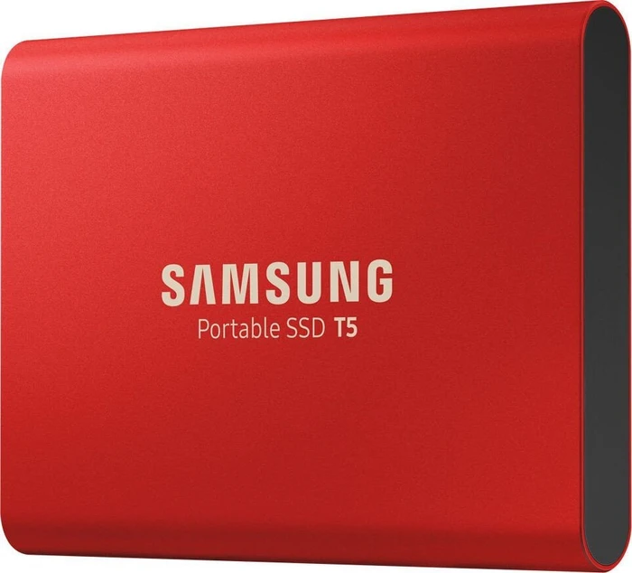 Samsung Portable SSD T5, Metallic Red, 1TB, USB-C 3.1
