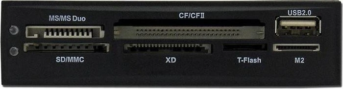 LC-Power Multi-Slot-Cardreader, USB 2.0 9-Pin Stecksockel [Stecker]
