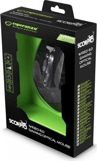 Esperanza MX203 Scorpio 6D blau, USB