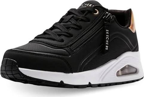 Skechers Uno Gen1 - Zip and Stride schwarz/rosegold (Junior)