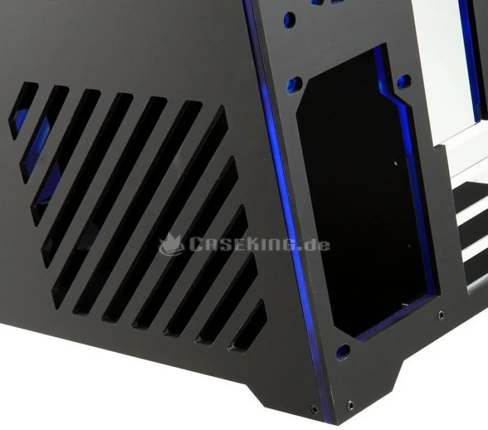 Parvum Systems S2.0 schwarz/blau, Acrylfenster
