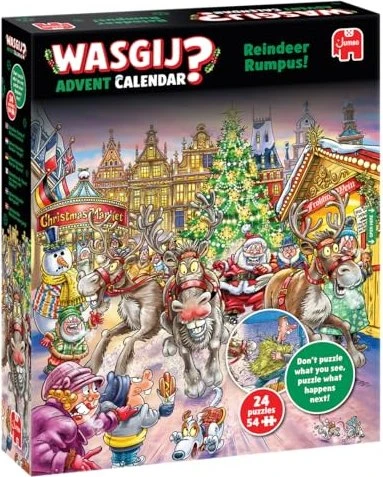 Jumbo Wasgij Puzzle Rentier Raserei Adventskalender 2025