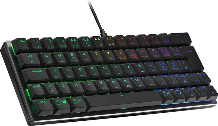 Cooler Master SK620, space gray, TTC LOW PROFILE RGB RED, USB, IT