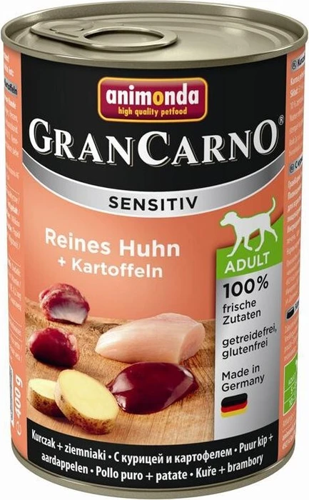 animonda GranCarno Sensitiv Reines Huhn + Kartoffeln, 2.40kg (6x 400g)