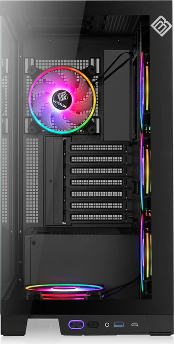 CSL-Computer Vitrum Pro, schwarz, Glasfenster