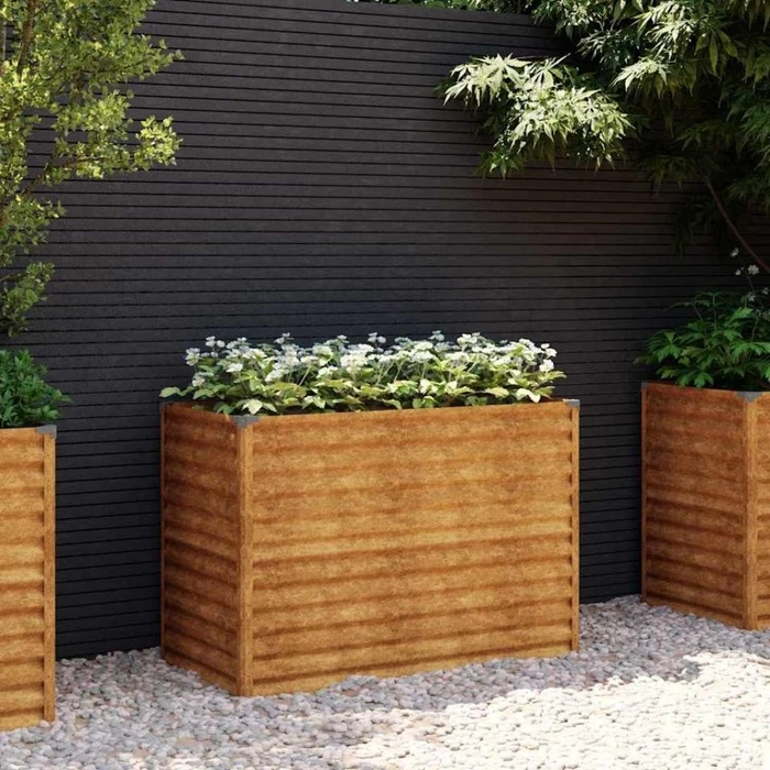 vidaXL Cortenstahl Hochbeet 100x50cm