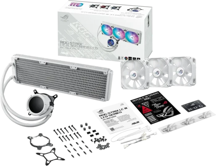 ASUS ROG Strix LC III 360 ARGB LCD White Edition
