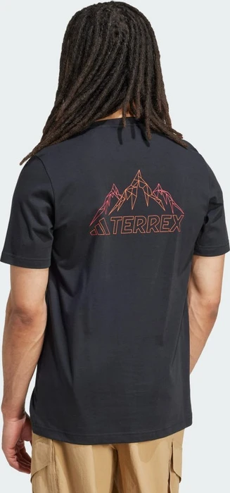 adidas Terrex Graphic T-Shirt kurzarm black/semi impact orange (Herren)
