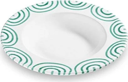 Gmundner Keramik Grüngeflammt Suppenteller Gourmet 24cm