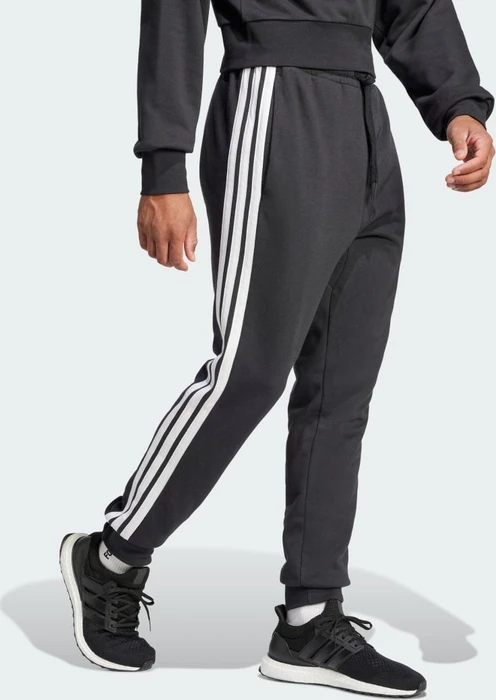 adidas Essentials 3-Streifen French Terry Trainingshose lang schwarz/weiß (Herren)