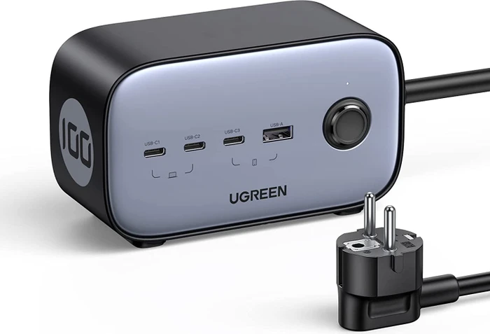 Ugreen 100W USB-C DigiNest Pro Charging Station schwarz/silber