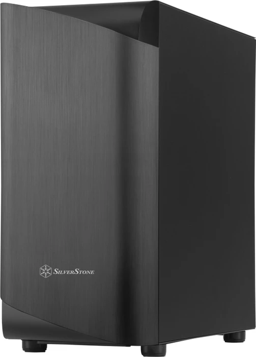 SilverStone Seta A1 Titanium, schwarz, Glasfenster