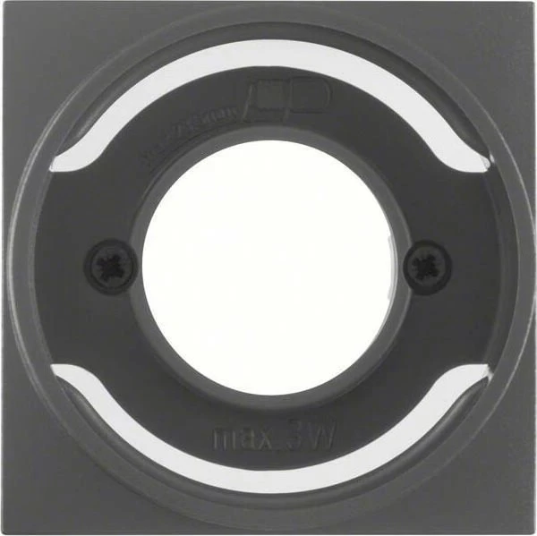 Berker S.1/B.3/B.7 Zentralstück für Lichtsignal E14, anthrazit matt
