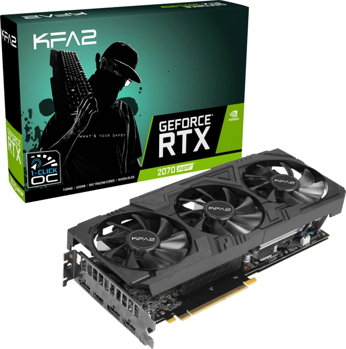 KFA2 GeForce RTX 2070 SUPER EX Gamer Black Edition, 8GB GDDR6, HDMI, 3x DP