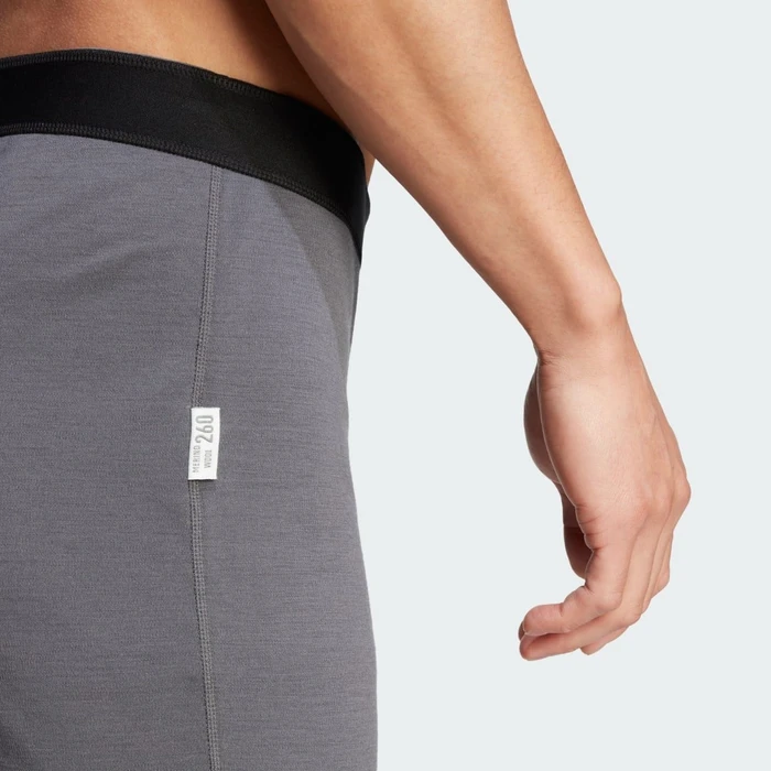 adidas Xperior Merino 260 Baselayer Hose 3/4 grey five (Herren)