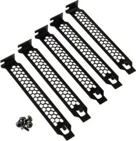 Kolink PCI Slotblende, schwarz, 5er-Pack
