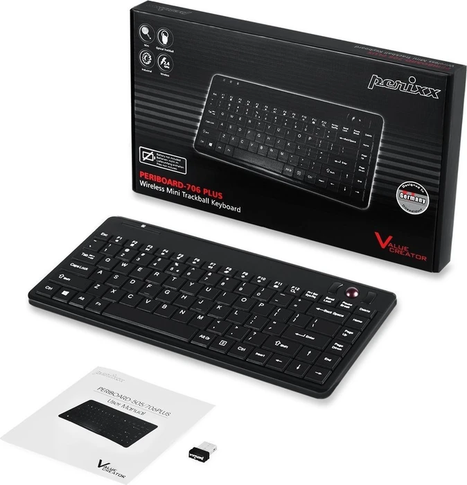 Perixx Periboard-706 PLUS schwarz, USB, US