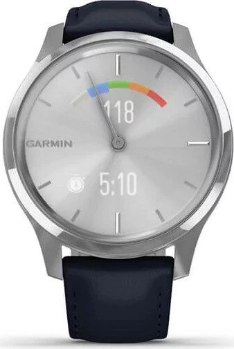 Garmin vivomove Luxe Aktivitäts-Tracker navy/silver